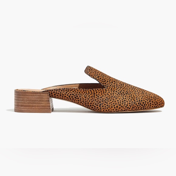 MADEWELL $138 The Willa Loafer Mule in Spotted Calf Hair Slip On Shoes Size 9.5 - Picture 4 of 10